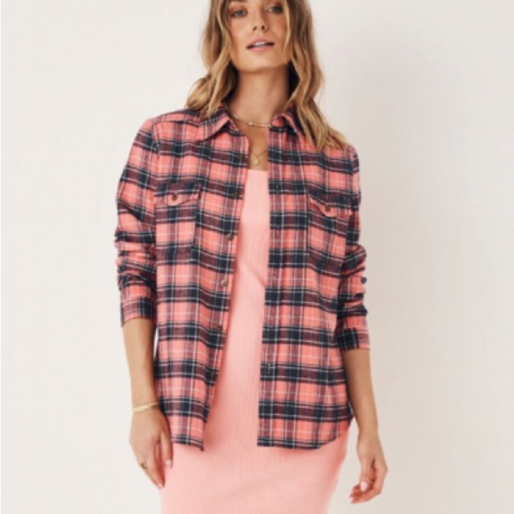 Spell maverick flannel coral NWT XS